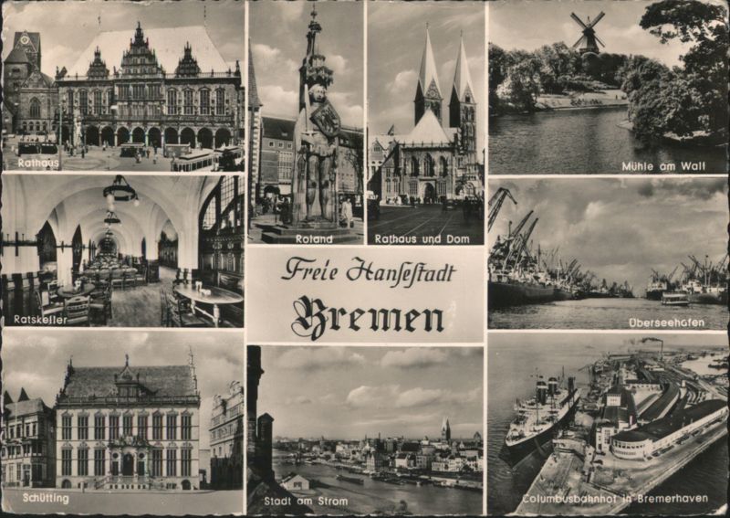 Freie Hansestadt Bremen City Landmarks & Harbors Germany