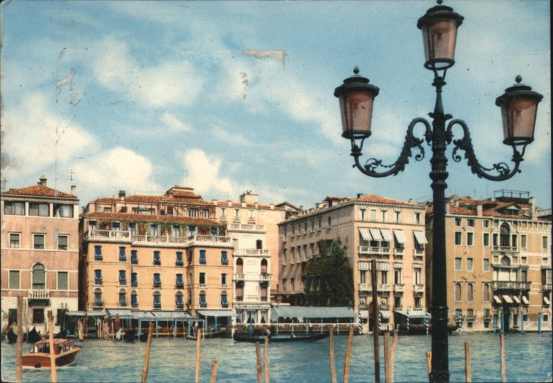 Venice Canal View with Hotel Europa & Regina Venezia Italy
