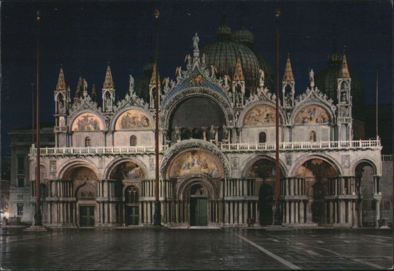 St. Mark's Basilica at Night Venezia Italy