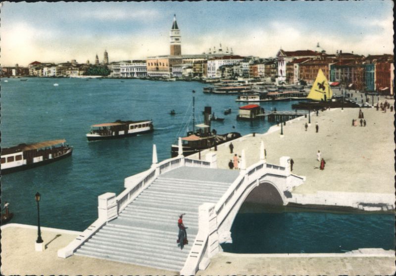 Venice: Bacino di S. Marco from Ponte della Paglia Italy