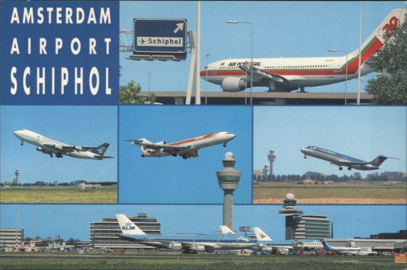 Amsterdam Airport Schiphol Airplanes and Views Netherlands