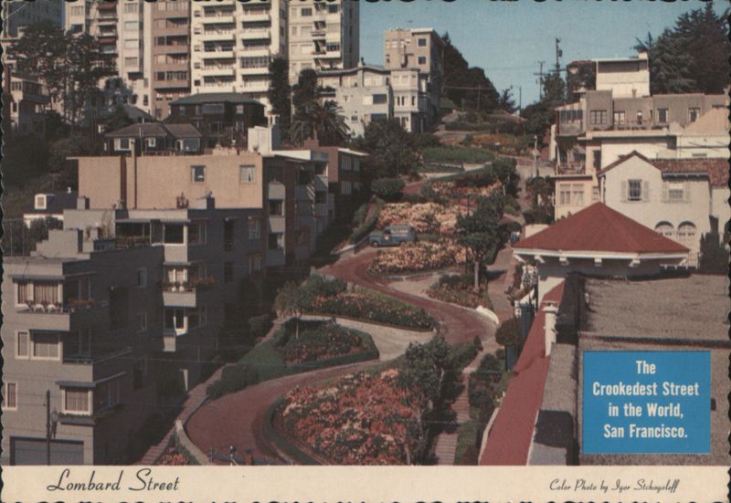 Lombard Street, Crookedest Street in the World, San Francisco California
