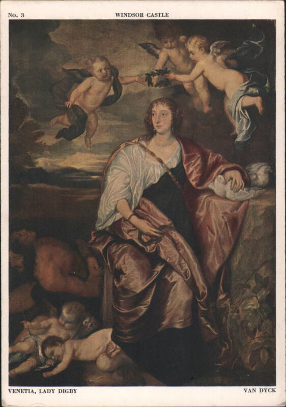 Venetia, Lady Digby Portrait at Windsor Castle England