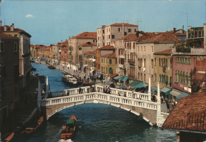Ponte delle Guglie and Cannaregio Canal, Venice Italy