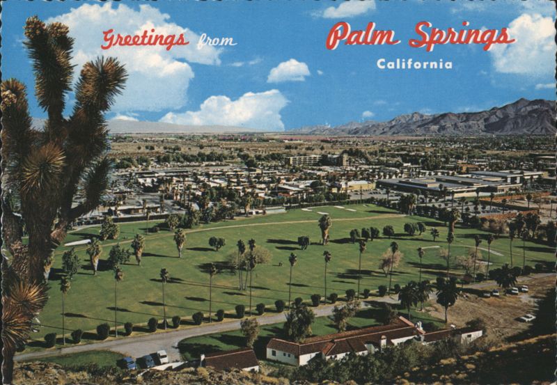 Palm Springs Panorama with O'Donnell Golf Course California