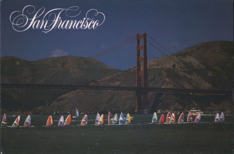 San Francisco: Golden Gate Bridge and Windsurfing on the Bay California