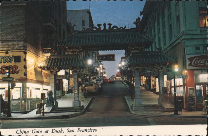 China Gate at Dusk, San Francisco California Bob Glander