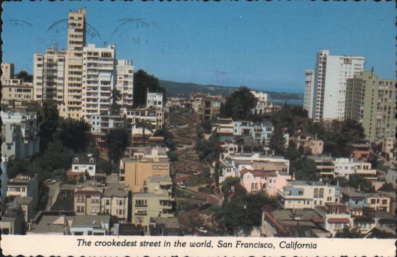 Lombard Street, The Crookedest Street in the World San Francisco California