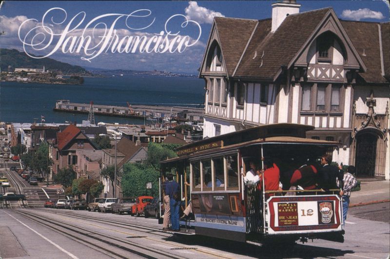 San Francisco Cable Car No. 12 on Powell & Market Street California