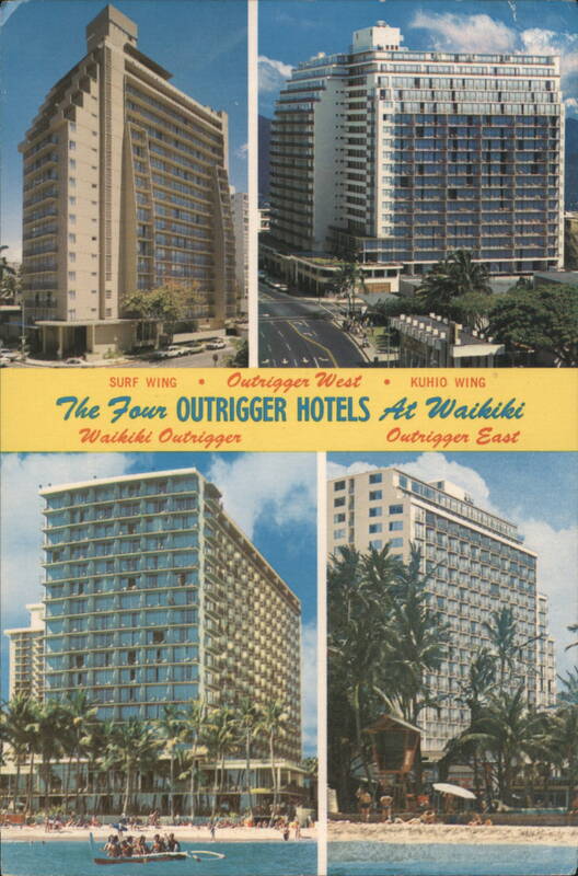 The Four Outrigger Hotels At Waikiki Honolulu Hawaii