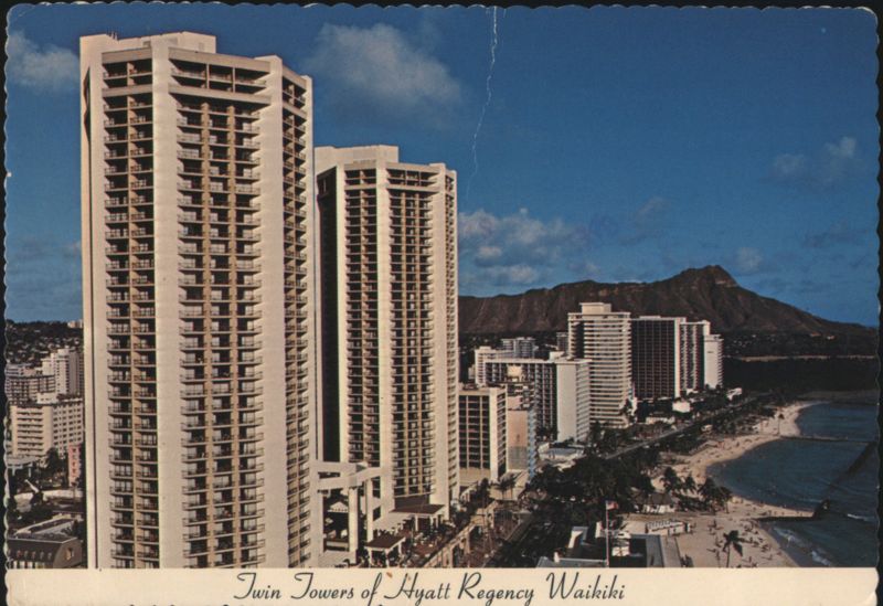 Twin Towers of Hyatt Regency Waikiki Honolulu Hawaii
