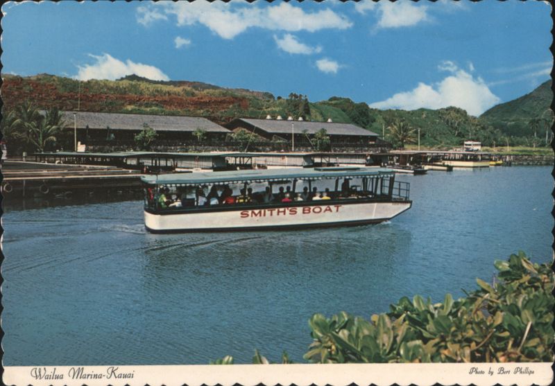 Smith's Boat at Wailua Marina, Kauai Hawaii Bert Phillips