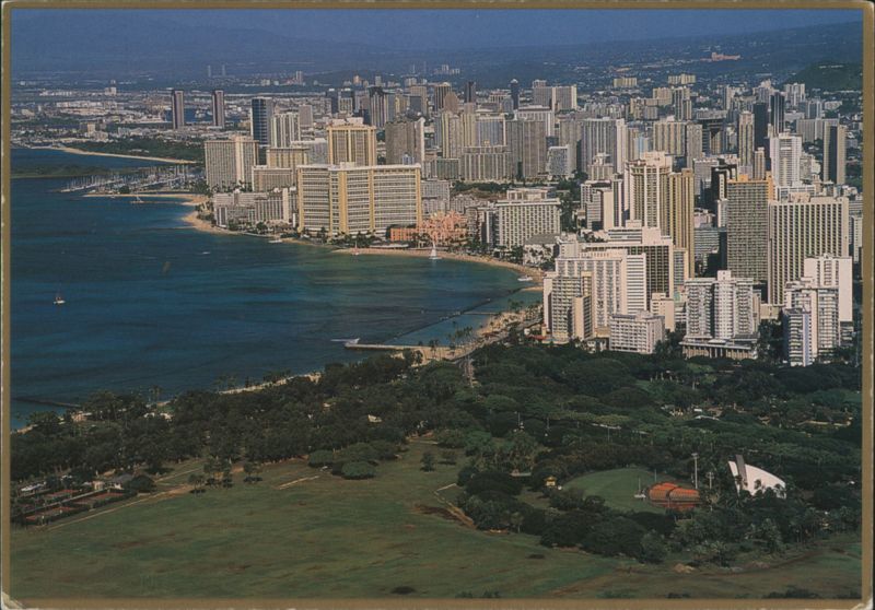 Waikiki from Diamond Head Honolulu Hawaii Peter French