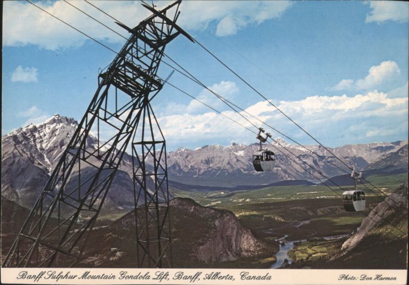 Banff Sulphur Mountain Gondola Lift, Banff, Alberta AB Canada