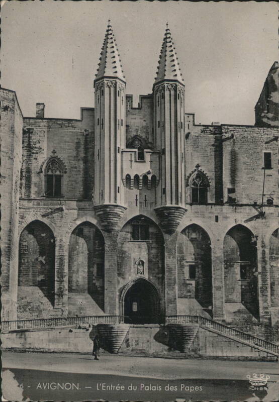 Entrance to the Popes' Palace, Avignon France