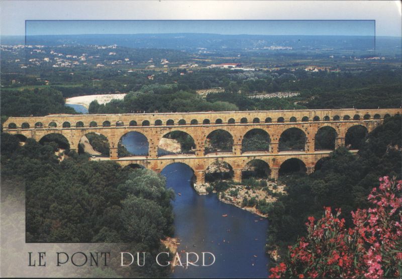Pont du Gard Aqueduct over the Gardon River France