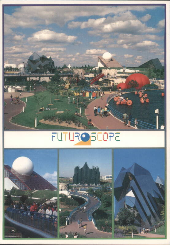 Futuroscope Theme Park with Futuristic Architecture Jaunay-Clan France