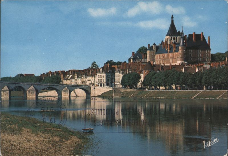 Gien, Château and Bridge on Loire River France