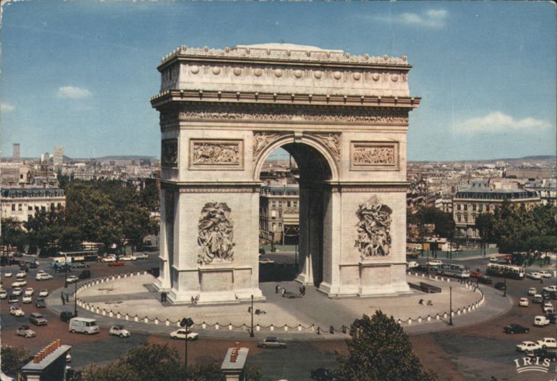 L'Arc de Triomphe and Place Charles De Gaulle Paris France