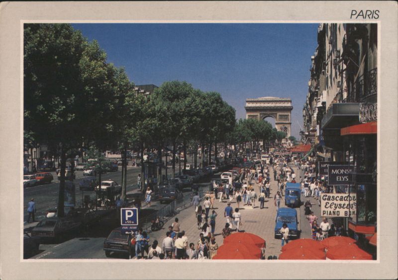 Arc de Triomphe and Champs-Élysées, Paris France