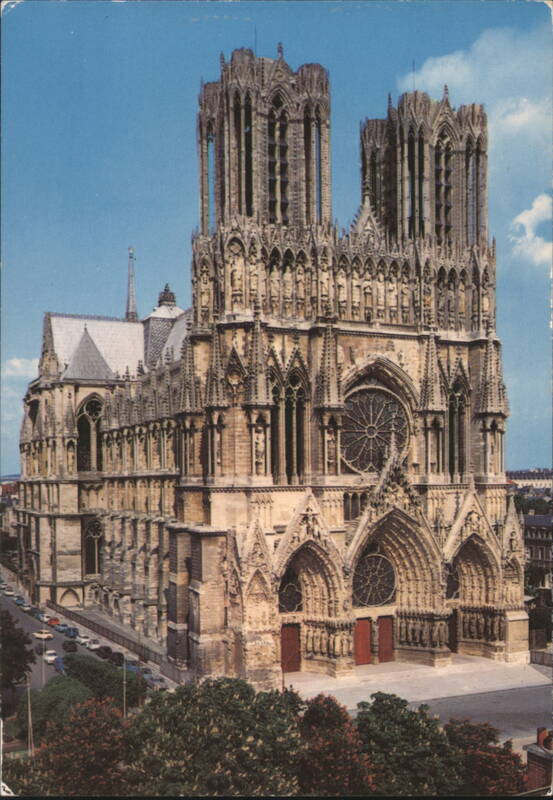 Reims Cathedral - West Facade & North Side France