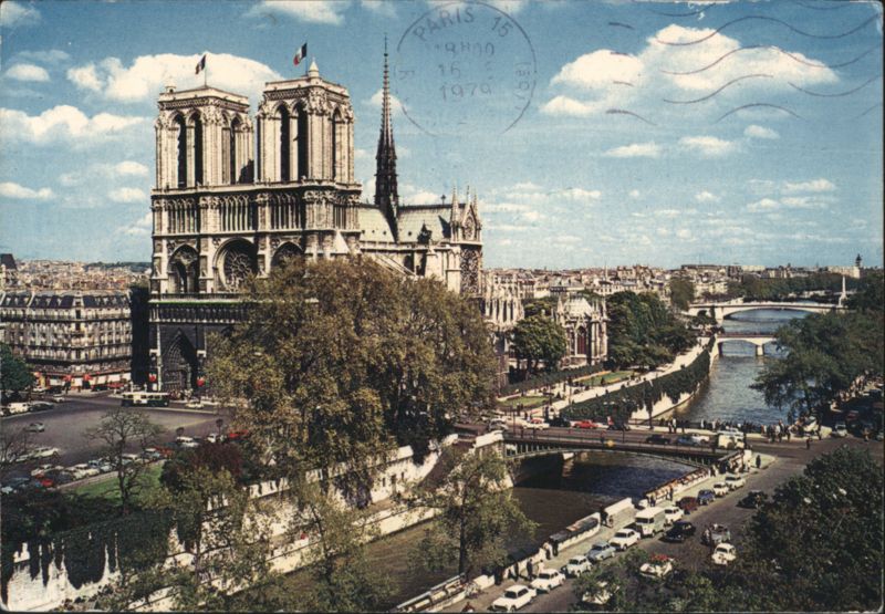 Notre-Dame Cathedral and the Seine River, Paris France