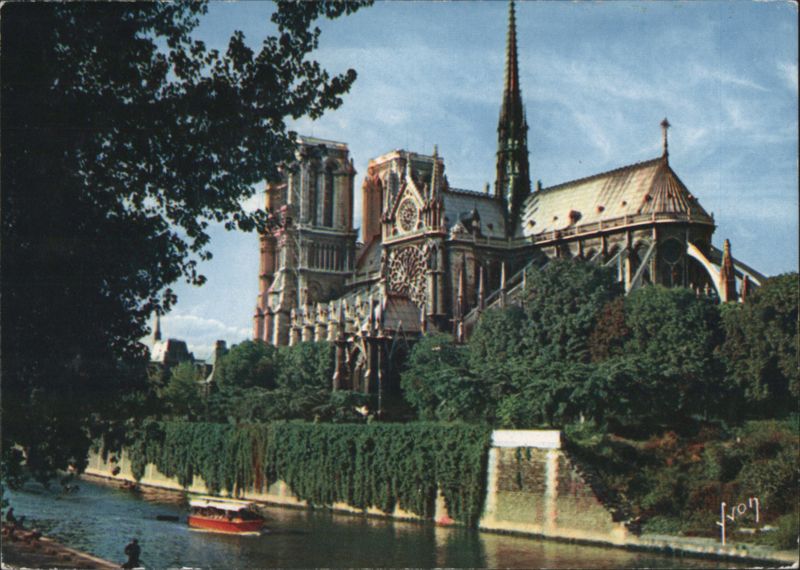Notre-Dame Cathedral from Quai de Montebello, Paris France