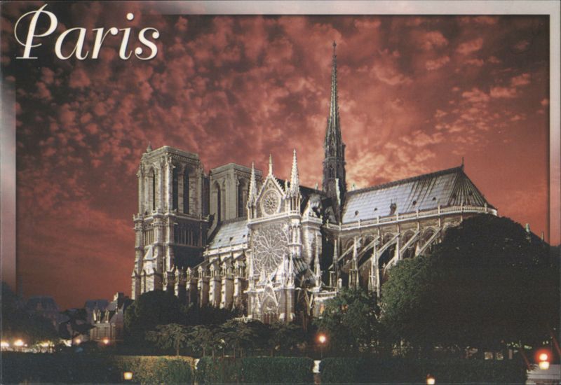 Notre-Dame Cathedral, South Side, Paris France