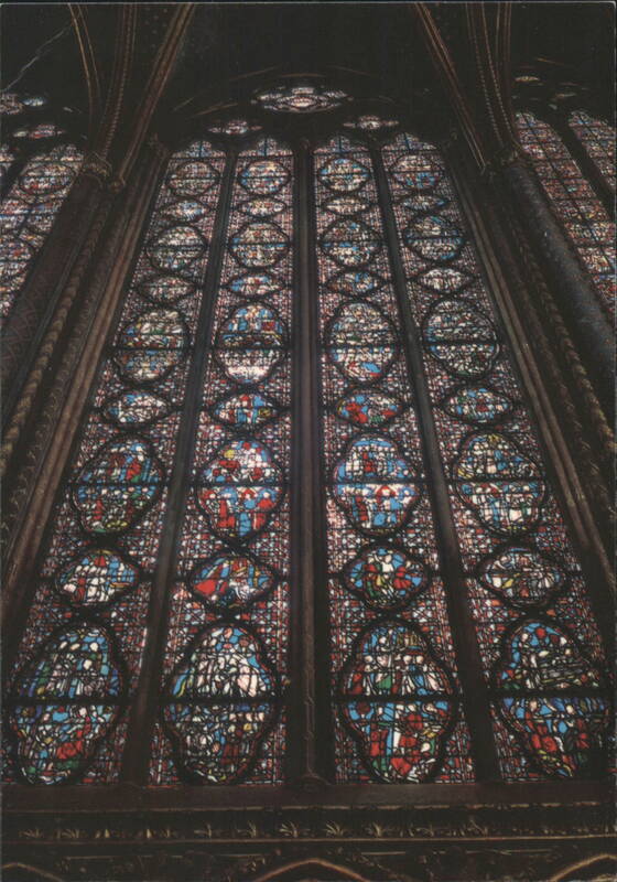Sainte Chapelle High Chapel Stained Glass Window, Paris France