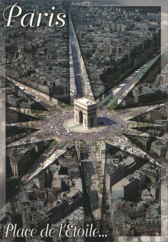 Paris: Arc de Triomphe and Place de l'Étoile Aerial View France