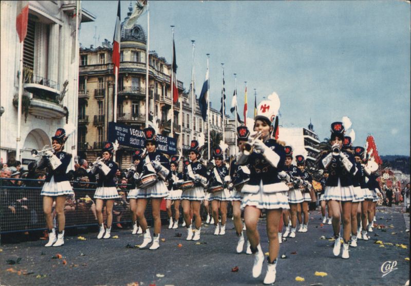 Majorettes Parade in Nice France