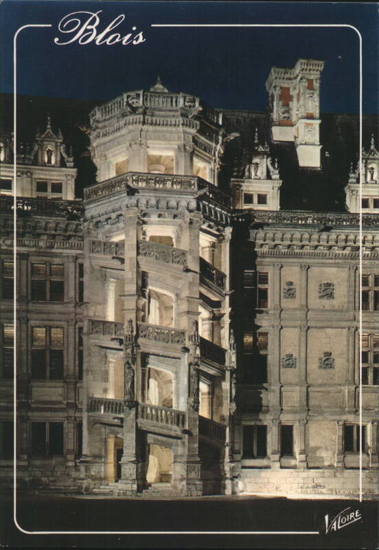 Château de Blois - Illuminated Francis I Staircase France