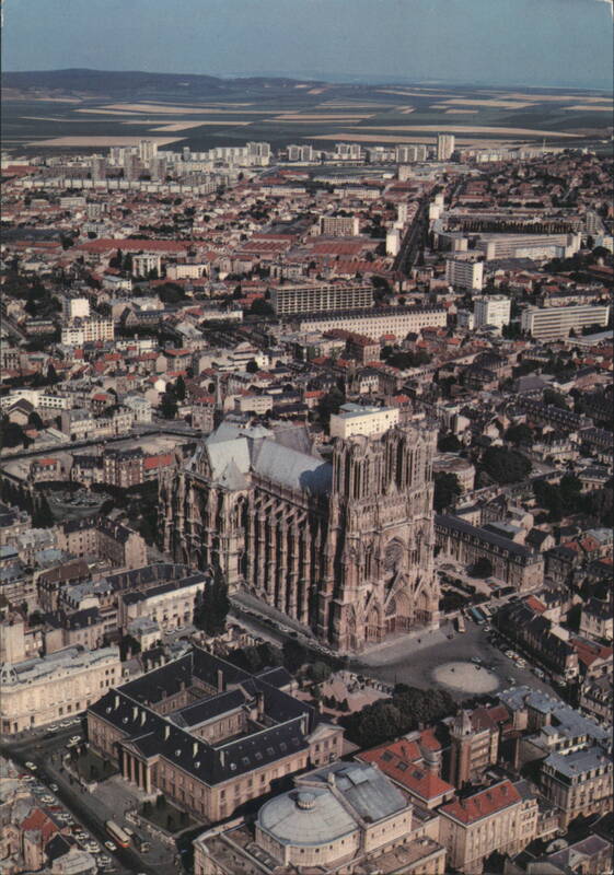 Reims Cathedral and City - Aerial View France Bernard Beaujard