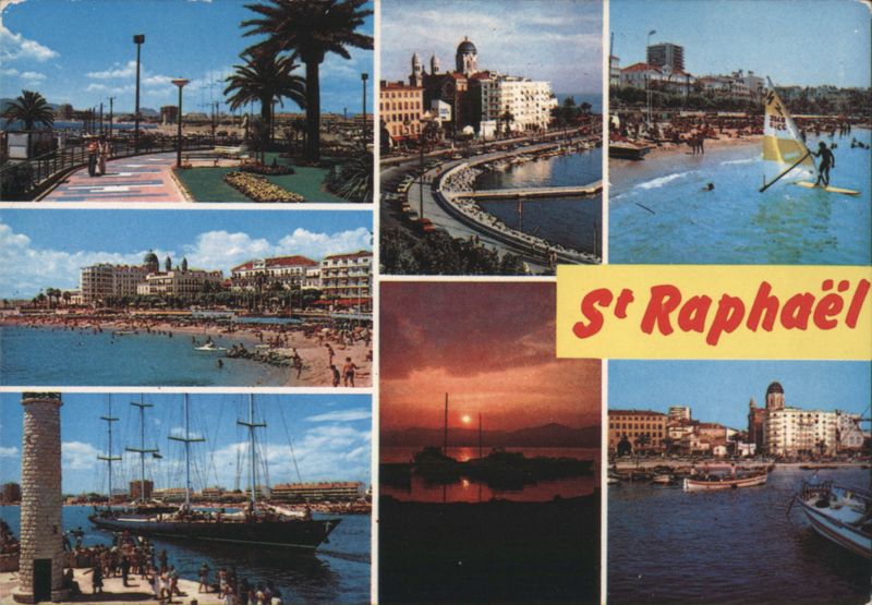 Saint-Raphaël Collage: Beaches, Harbor, and Coastal Views France