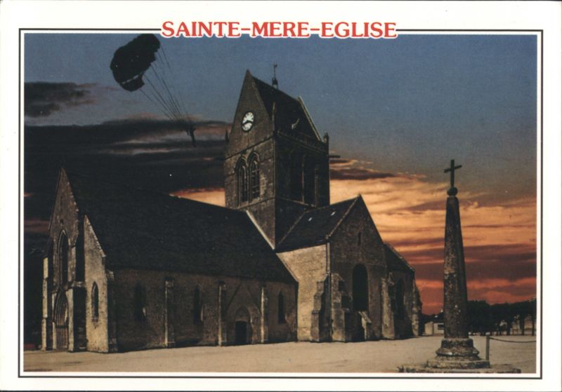 Sainte-Mère-Église Church with Parachutist, France
