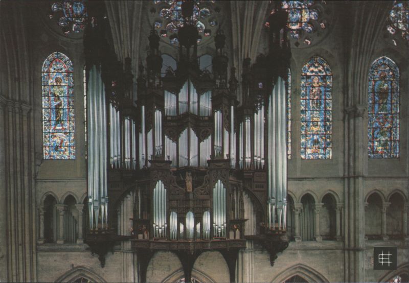 Chartres Cathedral Great Organ and Stained Glass France