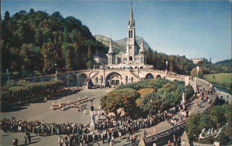 Sanctuary of Our Lady of Lourdes - The Sick and the Cross Way France