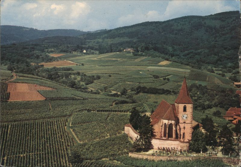 HUNAWIHR Fortified Church and Vineyards France