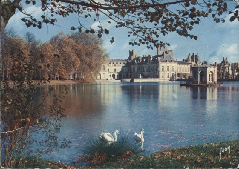 Château de Fontainebleau and Carp Pond France Yvon