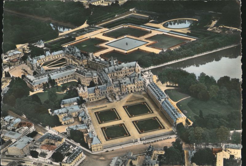 Château de Fontainebleau Aerial View France