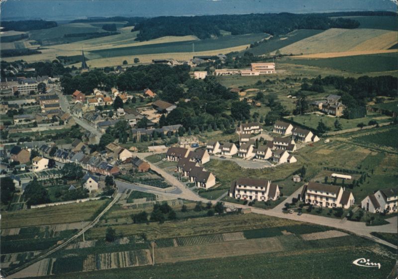 Crécy-sur-Serre Aerial View France