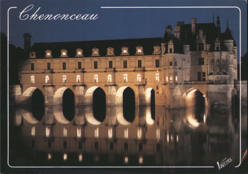 Château de Chenonceau at Night Chenonceaux France