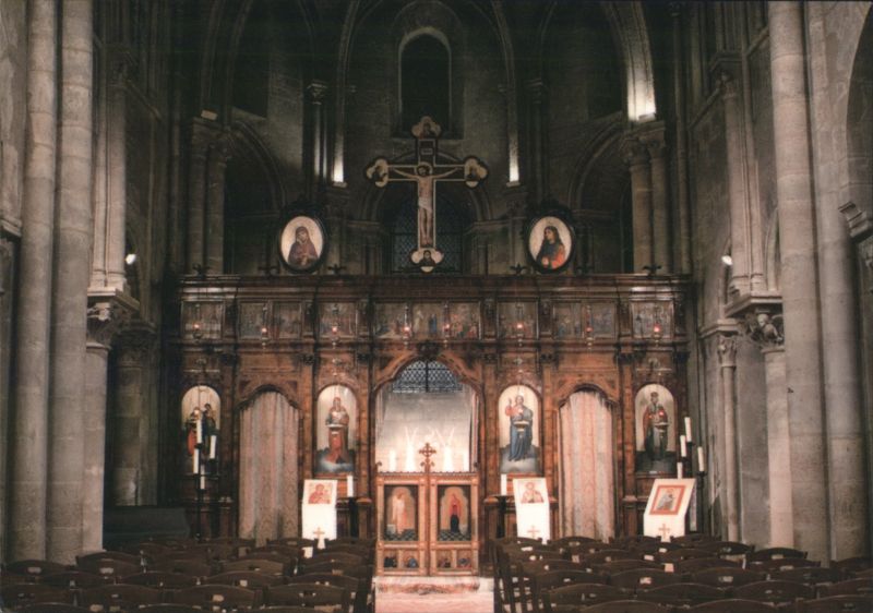 Iconostasis, Église Saint-Julien-le-Pauvre, Paris France