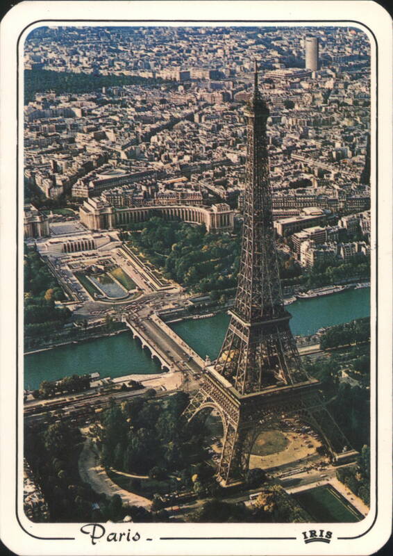 Eiffel Tower, Seine River, and Palais de Chaillot, Paris France