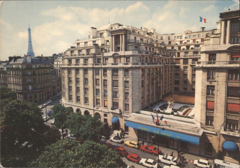 Hotel George V with Eiffel Tower View, Paris France