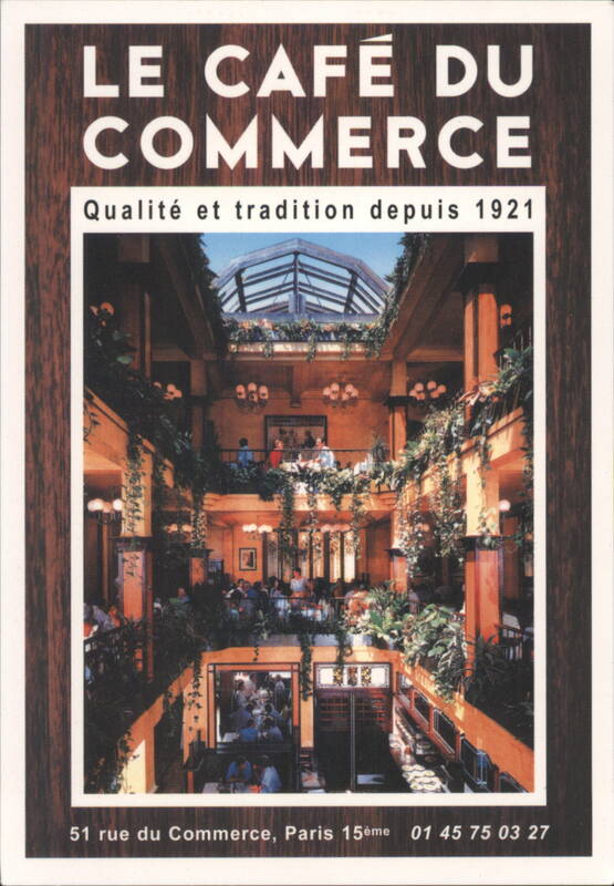 Le Café du Commerce Interior with Skylight, Paris France
