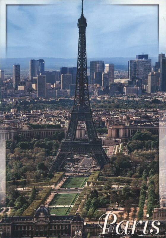 Eiffel Tower and Paris Skyline with La Défense France
