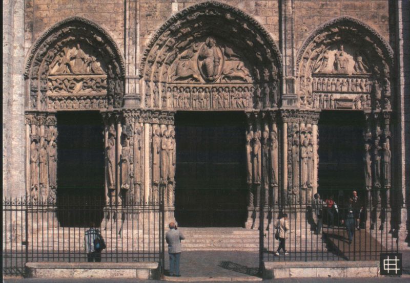 Chartres Cathedral - West Portal Sculptures France