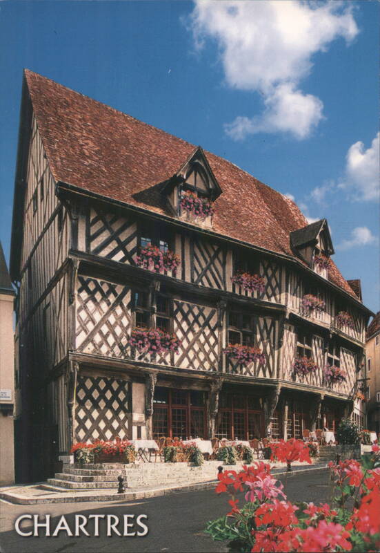 La Maison du Saumon, Half-Timbered Building, Chartres France