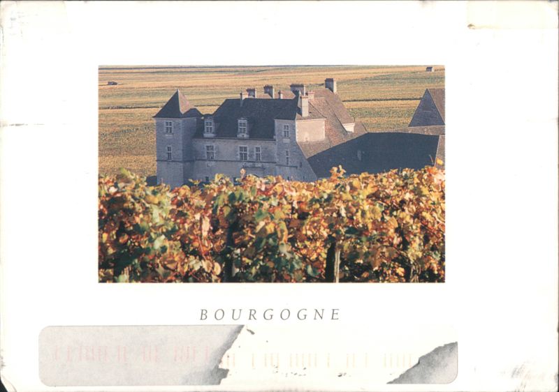 Château du Clos de Vougeot with Autumn Vineyards Nuits-Saint-Georges France